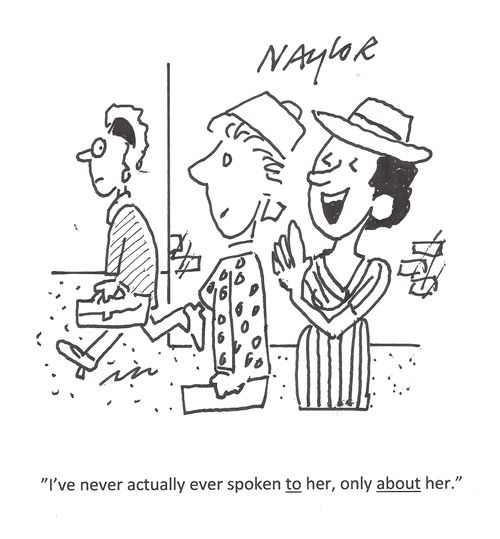 'I've never actually ever spoken to her, only about her.'