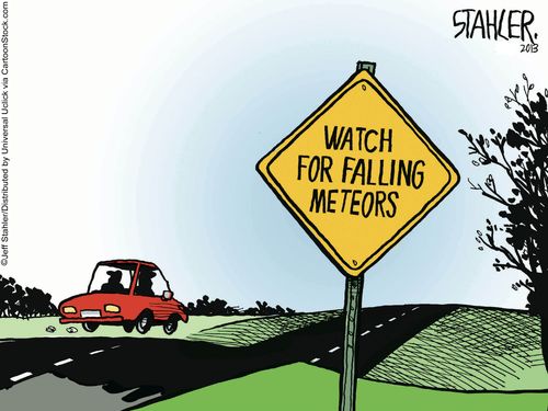 Watch for falling meteors.