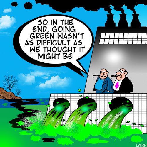 'So in the end, going green wasn't as difficult as we thought it might be.'