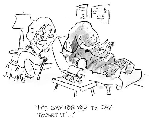 'It's easy for you to say 'forget it'...'