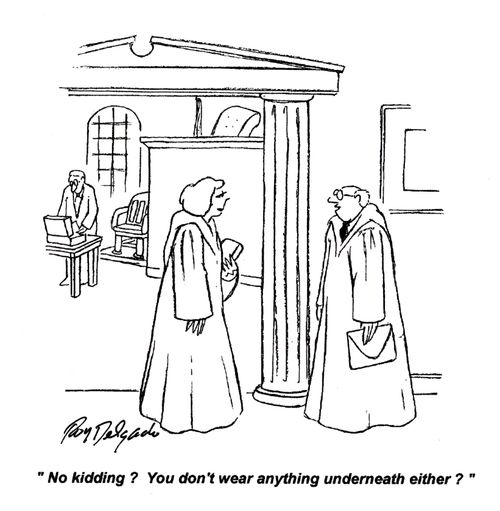'No kidding? You don't wear anything underneath either?'
