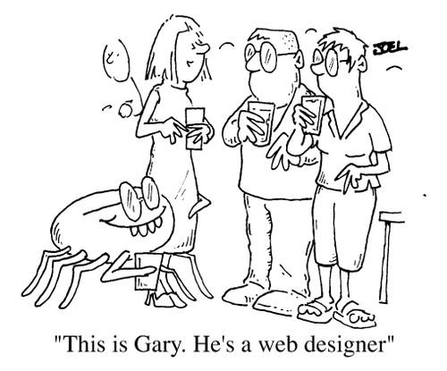 This is Gary. He's a web designer.