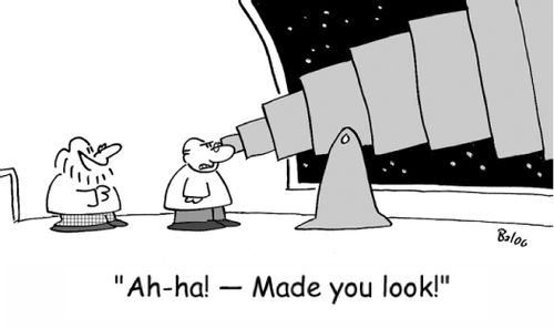 'Ah-ha! -- Made you look!'