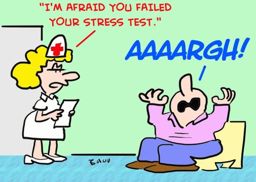 'I'm afraid you failed your stress test.', 'AAAARGH!'