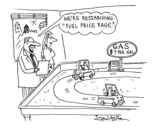 'We're researching 'fuel price rage'.'