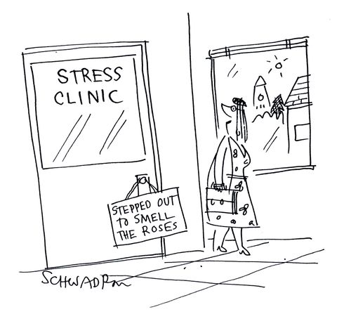 Stress Clinic - Stepped out to smell the roses.