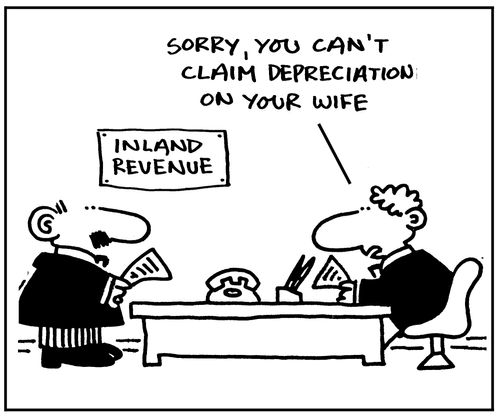Sorry, you can't claim depreciation on your wife.