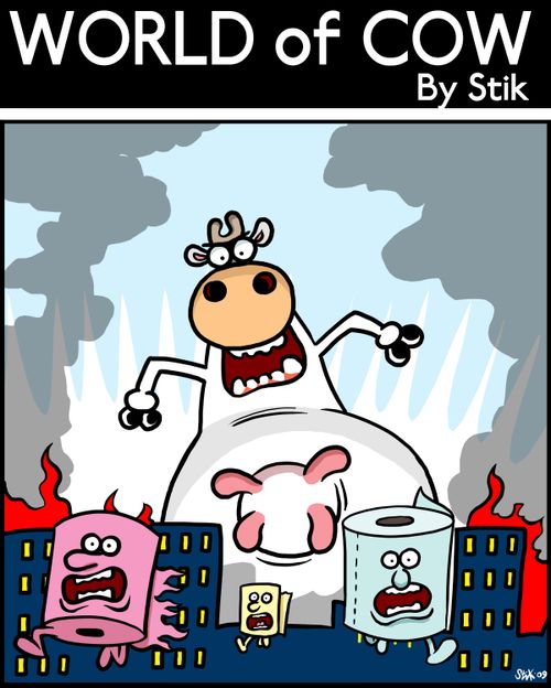 Cow Cong vs Toilet Rolls.