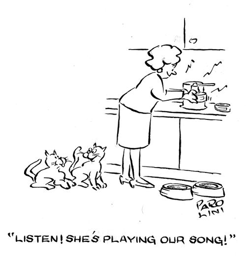 'Listen! She's playing our song!'
