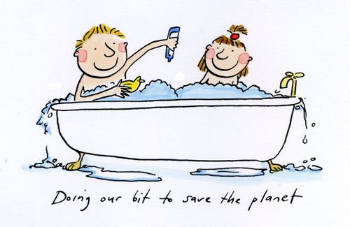 Doing our bit to save the planet.