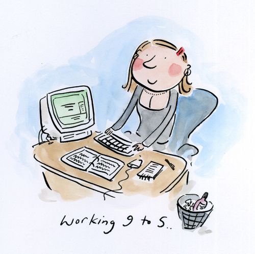 Working 9 to 5.