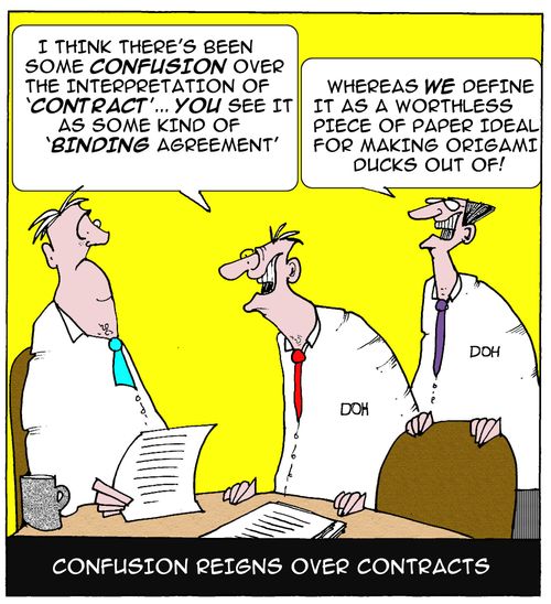 Confusion Reigns Over Contracts