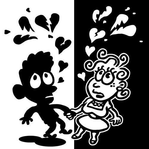 Shattered love between black boy and whtite girl.