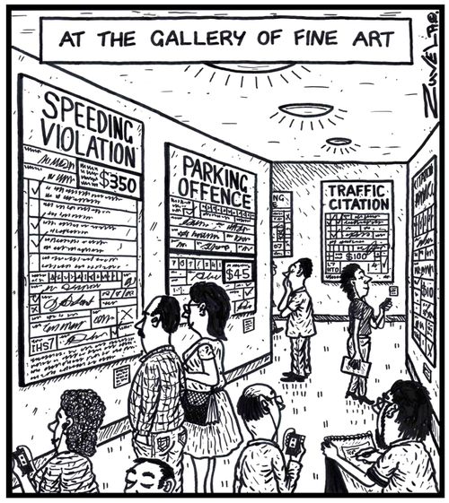 At the gallery of Fine Art.