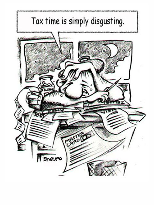 Tax time is simply disgusting.