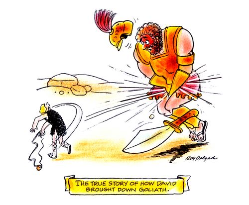 The true story of how David brought down Goliath.
