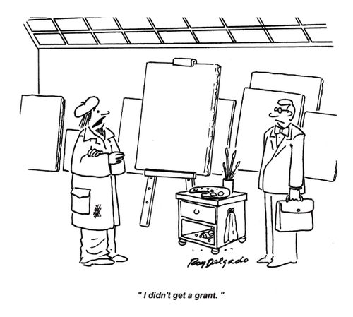 'I didn't get a grant.'