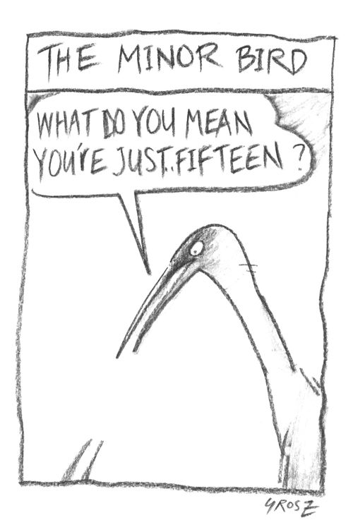 "What do you mean you're just fifteen?"