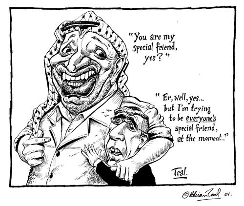Jack Straw and Yasser Arafat