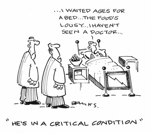 "He's in a critical condition"
