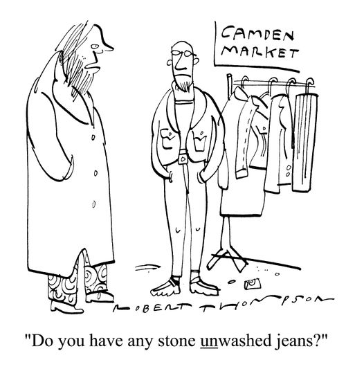 "Do you have any stone unwashed jeans?