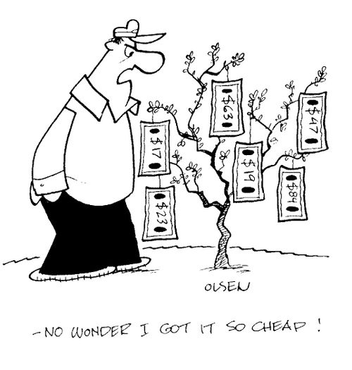 "No wonder I got it so cheap!"