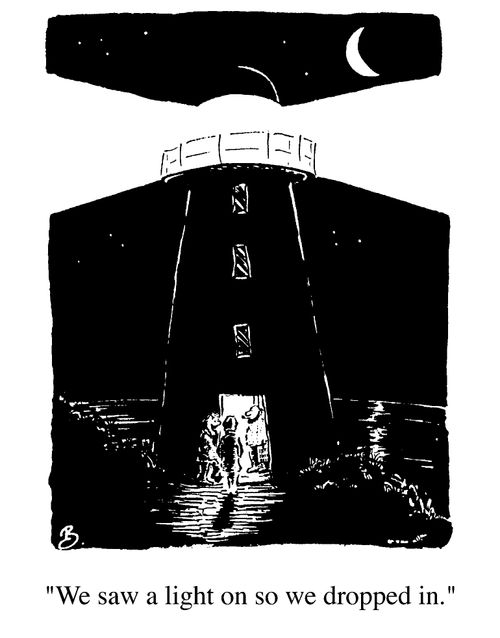 "We saw a light so we dropped in"