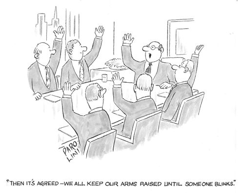 Boardroom antics.