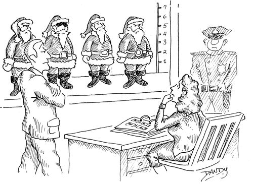 Santa in Lineup.