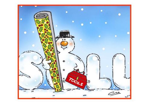 Snowman offering solutions.