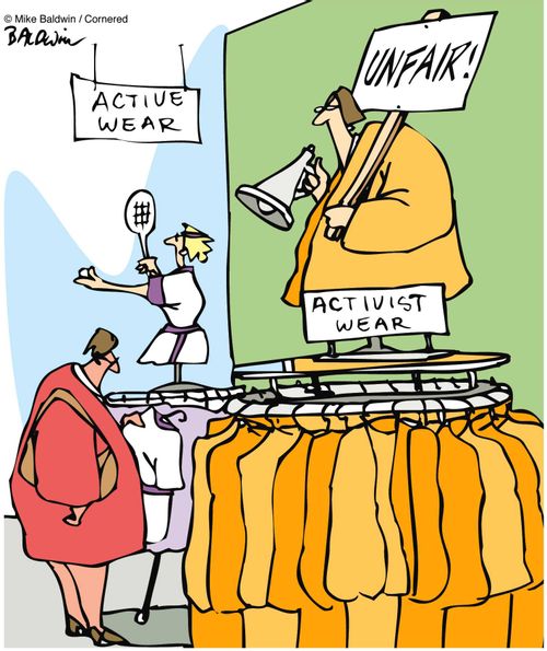Active wear, activist wear.