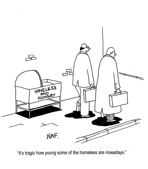'It's tragic how young some of the homeless are nowadays.'