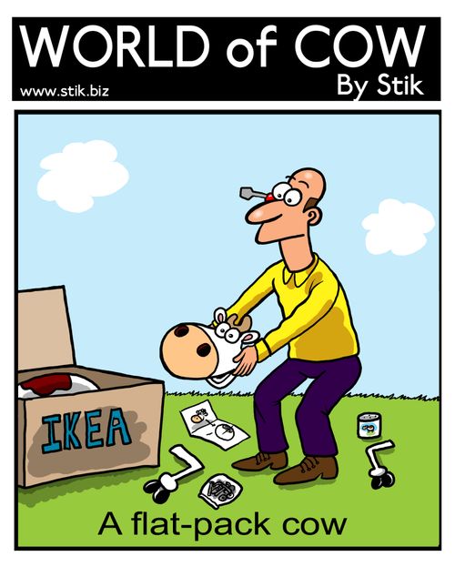 A flat-pack cow.