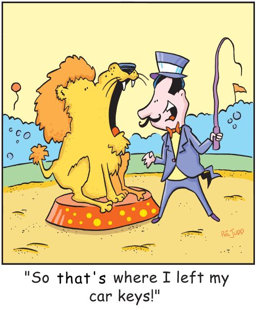 'So that's where I left my car keys!'