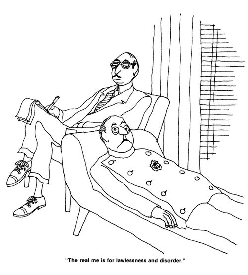 'The real me is for lawlessness and disorder.'