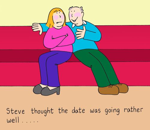Steve thought the date was going rather well..