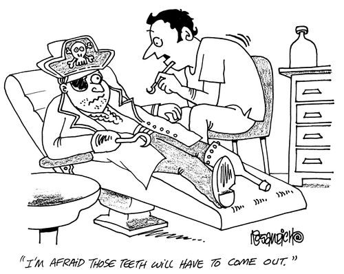 'I'm afraid those teeth will have to come out.'