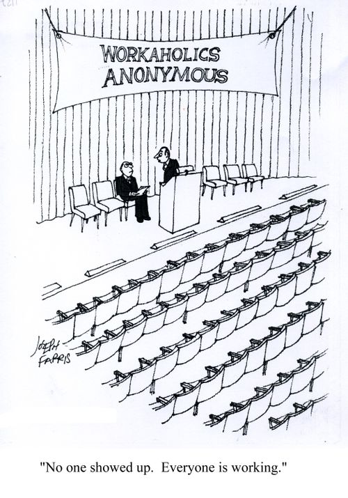 'No one showed up.  Everyone is working.'