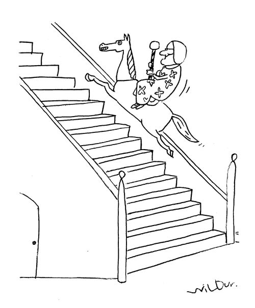 Racing up the Bannisters.