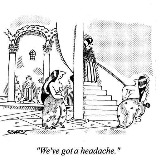 "We've got a headache."