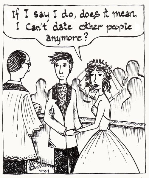 'If I say I do, does it mean I can't date other people anymore?'