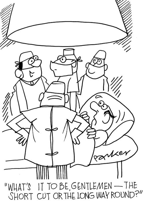 'What's it to be,gentlemen-the short cut or the long way round?'