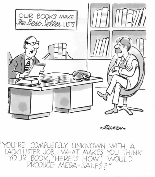 'You're completely unknown with a lackluster job, what makes you think your book, 'Here's How', would produce mega-sales?' 