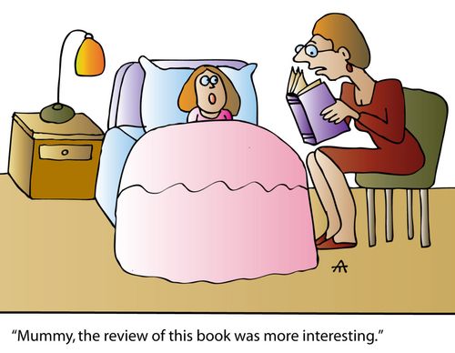 'Mummy, the review of this book was more interesting.'
