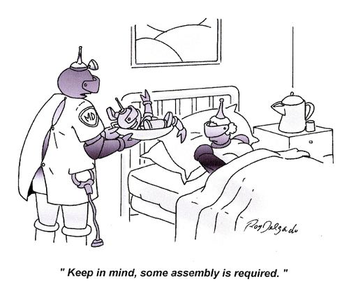 'Keep in mind, some assembly is required.'