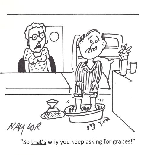 'So that's why you keep asking for grapes!'