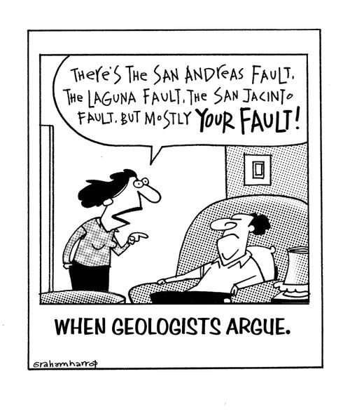 When geologists argue.