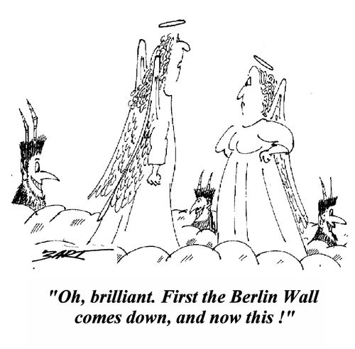 'First the Berlin Wall comes down, and now this!'