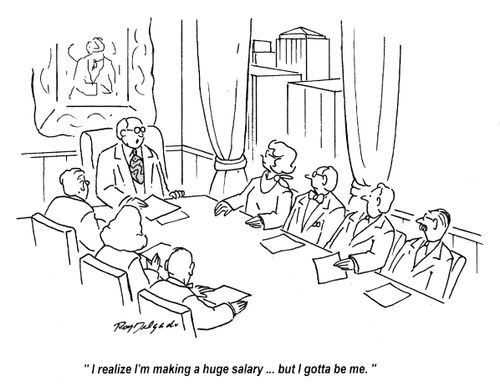 'I realize I'm making a huge salary... but I gotta be me.'