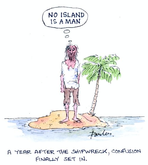 'No island is a man,'